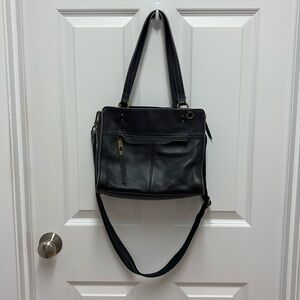 The Sak Black Leather Crossbody Bag‎
